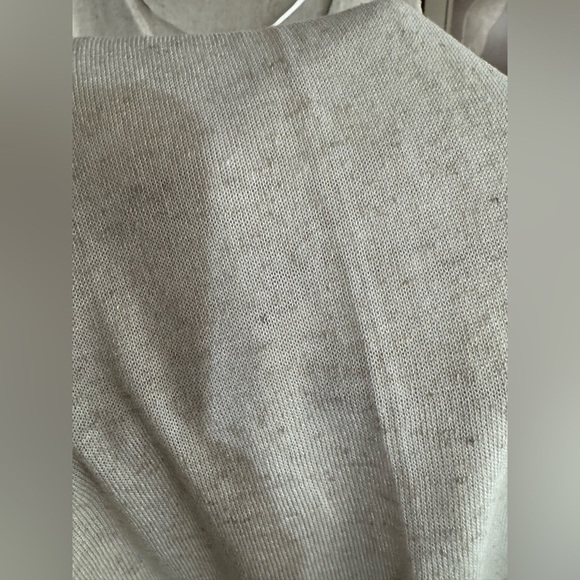 Batik linen flax blend top in Ecru size L - Picture 6 of 12